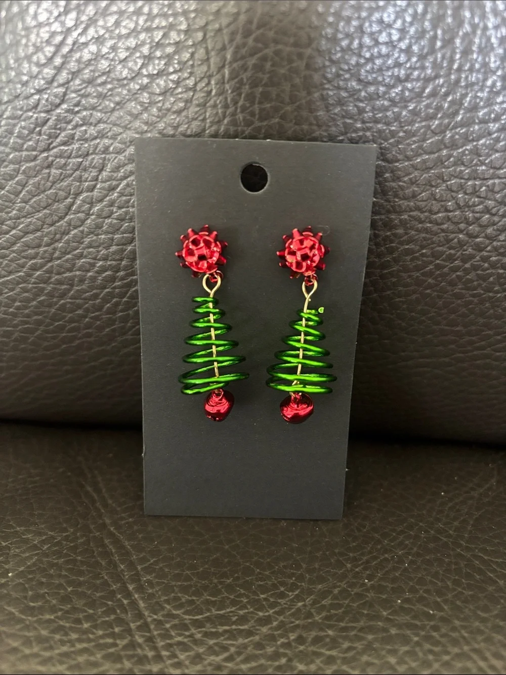 Festive Christmas Tree Drop Earrings - Pick 1 (buy now) - Picture 8 of 12